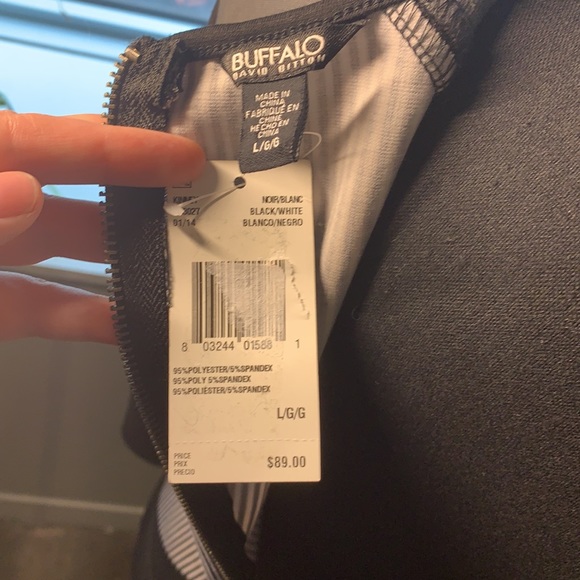 Buffalo David Bitton black/white long sleeve dress - Picture 5 of 5